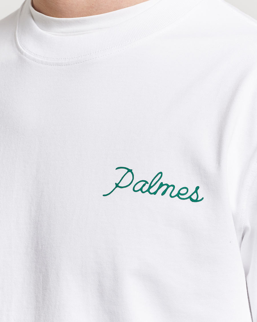 Hombres | Camisetas | Palmes | Sunset Long Sleeve T-Shirt White