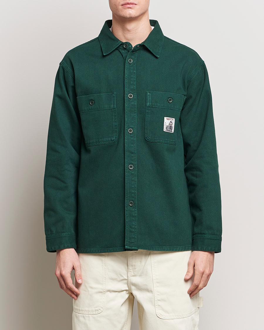 Hombres | Camisas | Palmes | Roland Overshirt Bottle Green