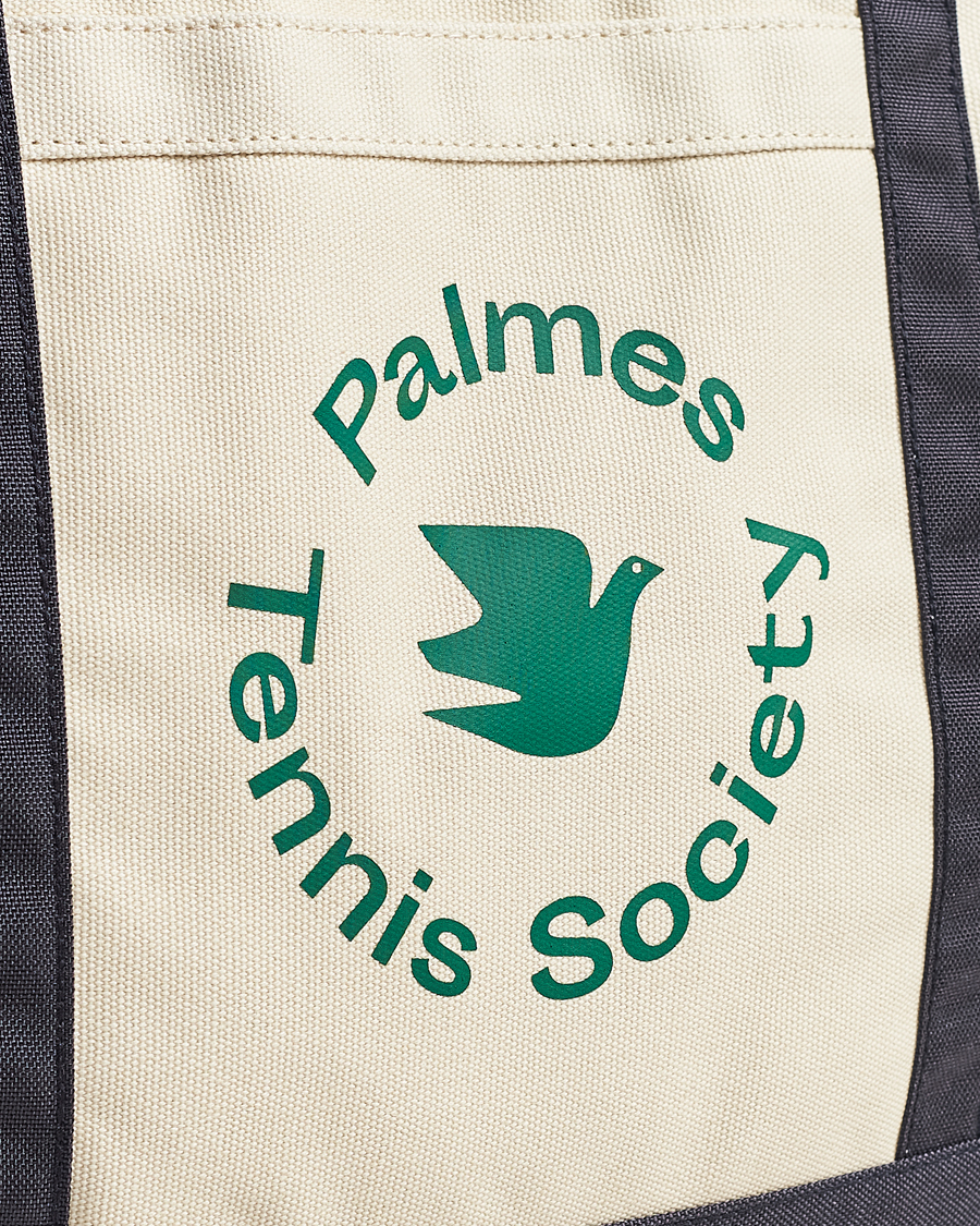 Hombres | Palmes Society Tote Bag White/Navy | Palmes | Society Tote Bag White/Navy
