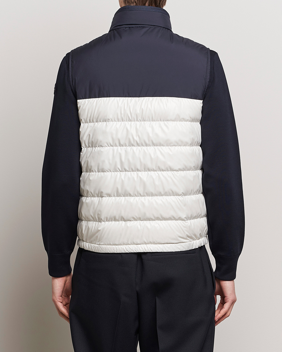 Hombres | Abrigos y chaquetas | Moncler | Cerces Down Vest Off White/Navy