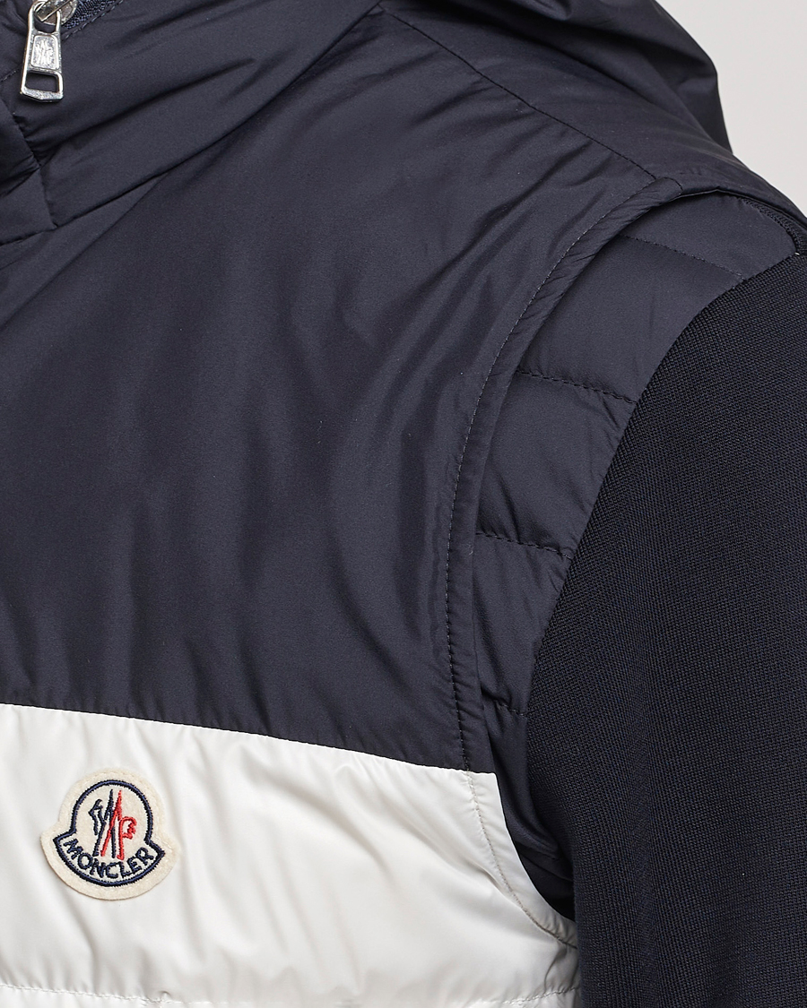 Hombres | Abrigos y chaquetas | Moncler | Cerces Down Vest Off White/Navy