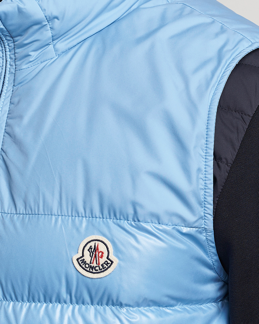 Hombres | Abrigos y chaquetas | Moncler | Cerces Down Vest Light Blue