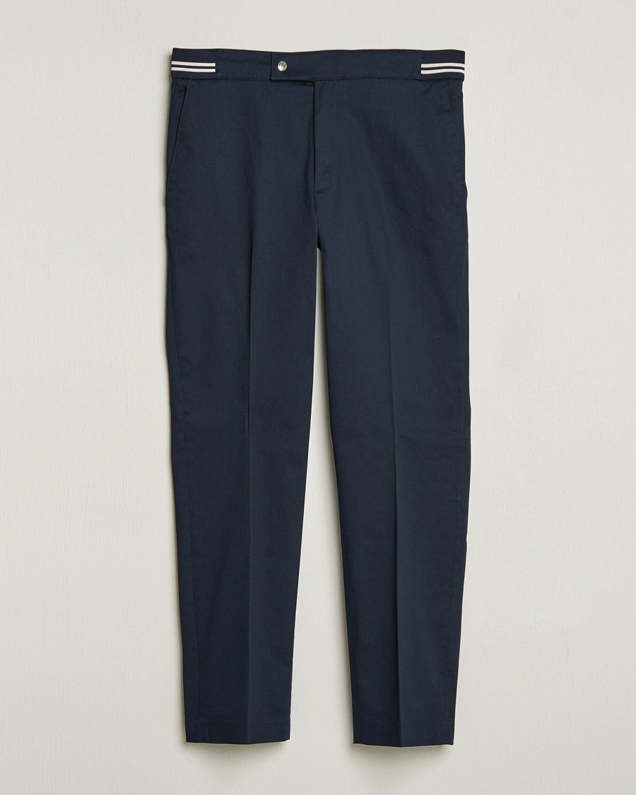 Hombres | Pantalones | Moncler | Contrast Banded Trousers Navy