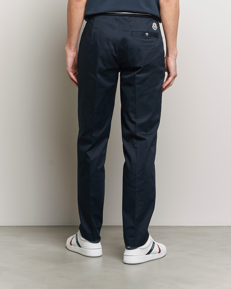 Hombres | Pantalones | Moncler | Contrast Banded Trousers Navy
