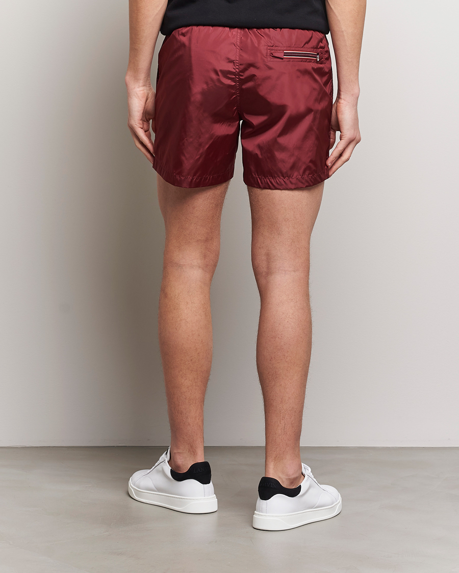Hombres | Bañadores | Moncler | Nylon Swim Shorts Burgundy