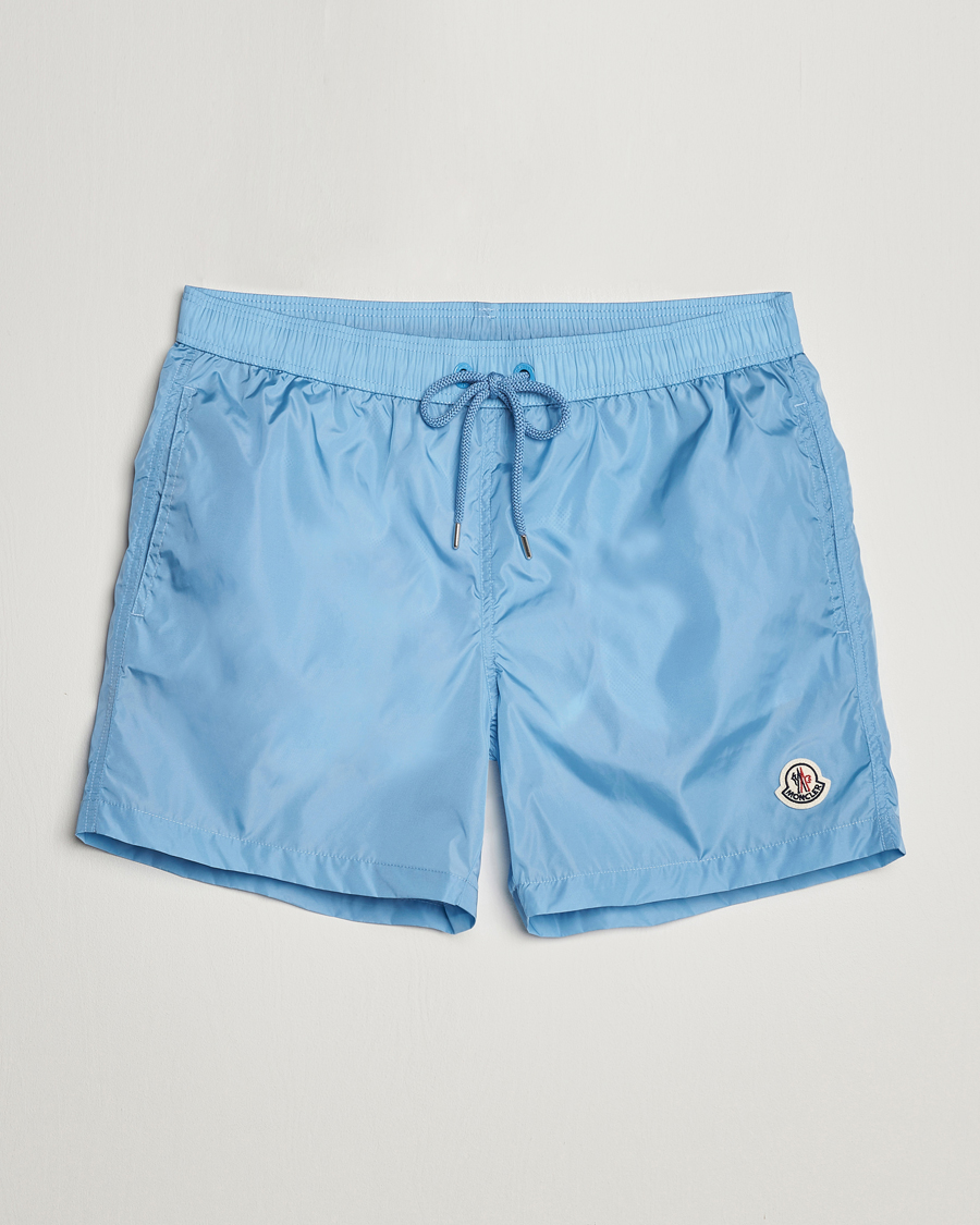 Hombres | Bañadores | Moncler | Nylon Swim Shorts Light Blue