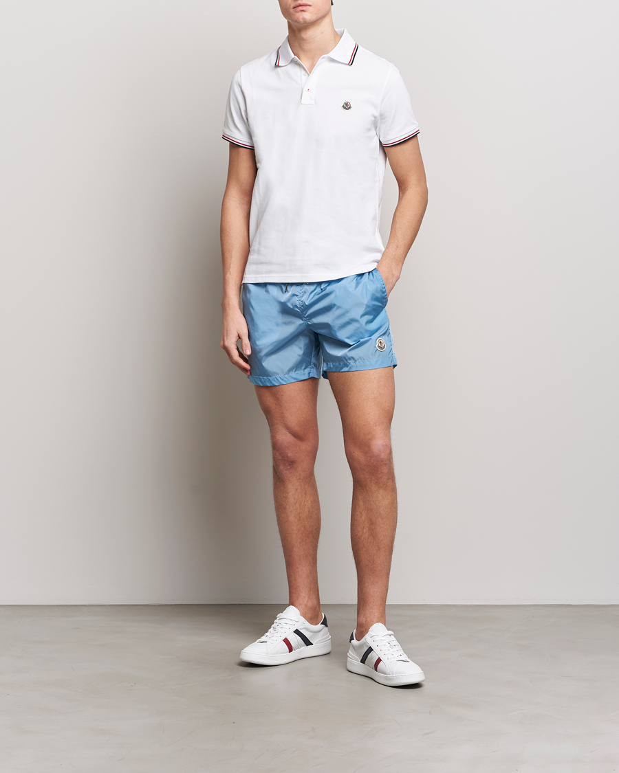 Hombres | Bañadores | Moncler | Nylon Swim Shorts Light Blue