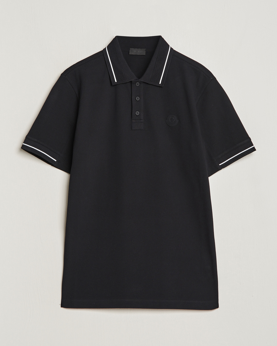 Hombres | Polos | Moncler | Tonal Logo Polo Black