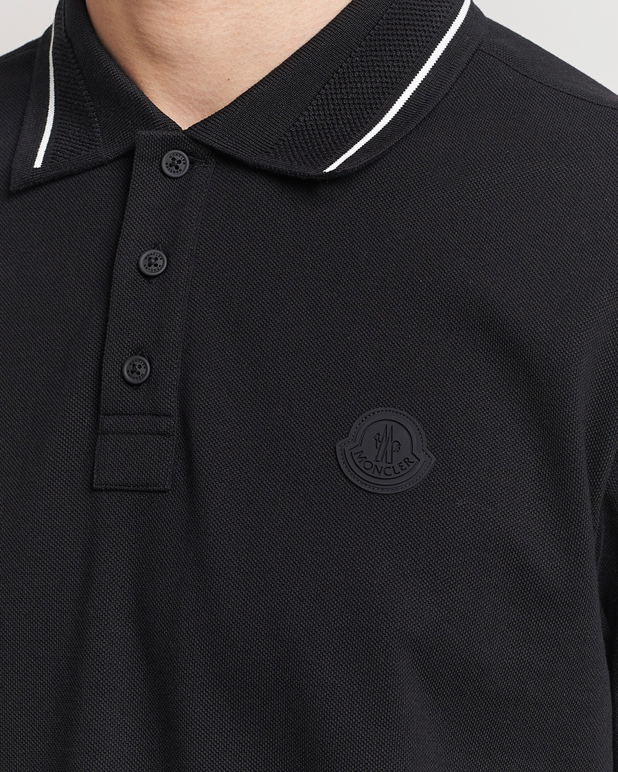 Hombres | Polos | Moncler | Tonal Logo Polo Black