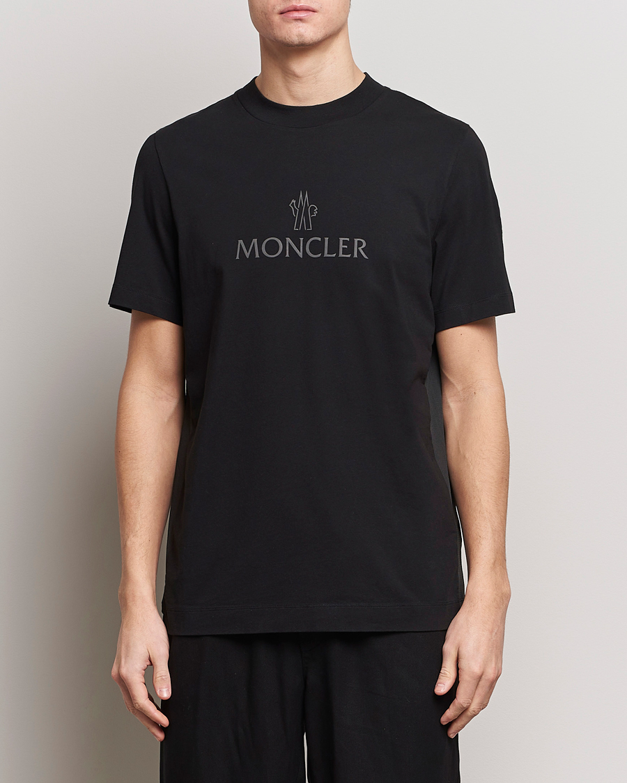 Hombres | Camisetas de manga corta | Moncler | Reflective Logo T-Shirt Black