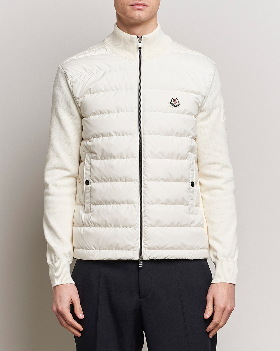 Hombres | Ropa | Moncler | Hybrid Zip Cardigan White