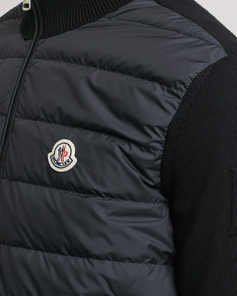Hombres | Jerséis y prendas de punto | Moncler | MonclerHybrid Zip CardiganBlackS