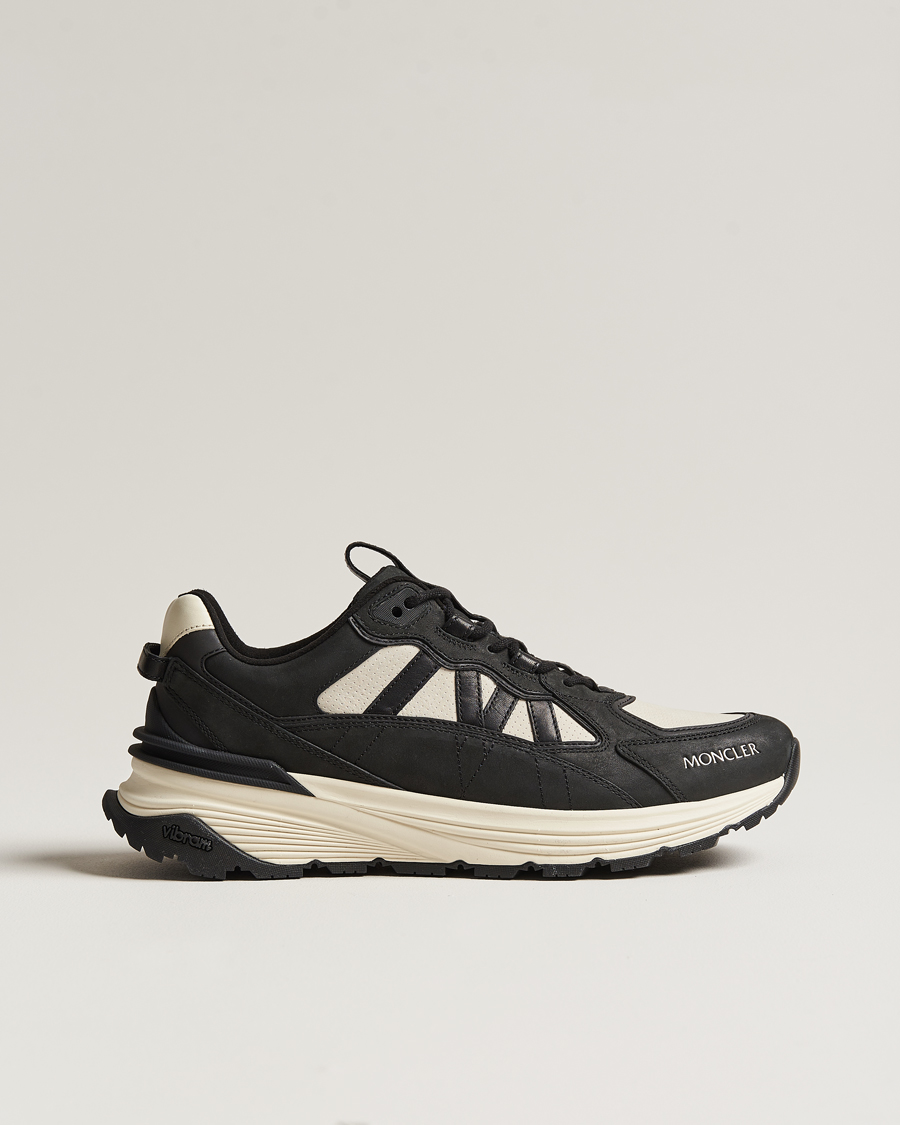 Hombres | Moncler Lite Runner Sneakers Black/White | Moncler | Lite Runner Sneakers Black/White