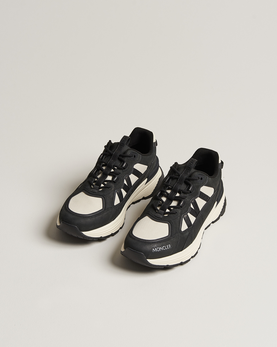 Hombres | Moncler Lite Runner Sneakers Black/White | Moncler | Lite Runner Sneakers Black/White