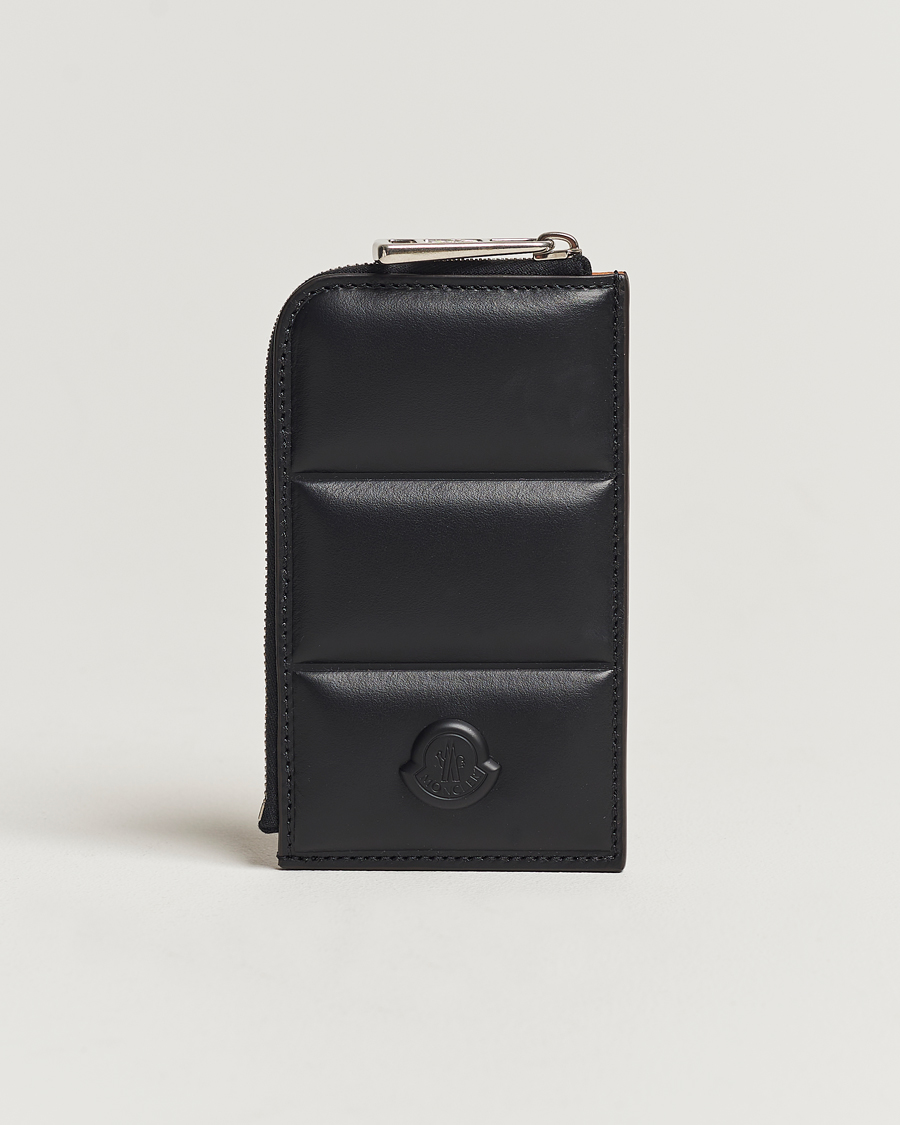 Hombres | Moncler Flat Card Holder Black | Moncler | Flat Card Holder Black
