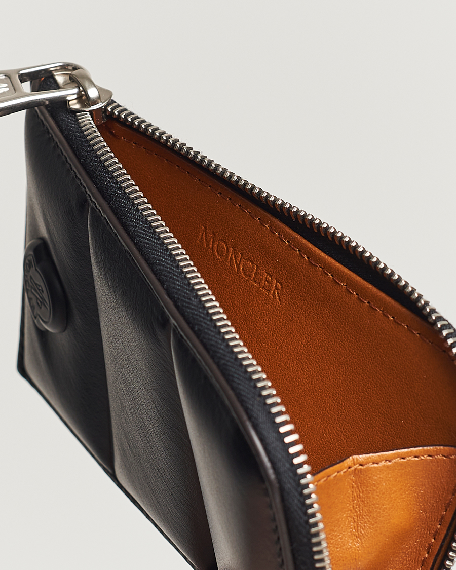 Hombres | Moncler Flat Card Holder Black | Moncler | Flat Card Holder Black