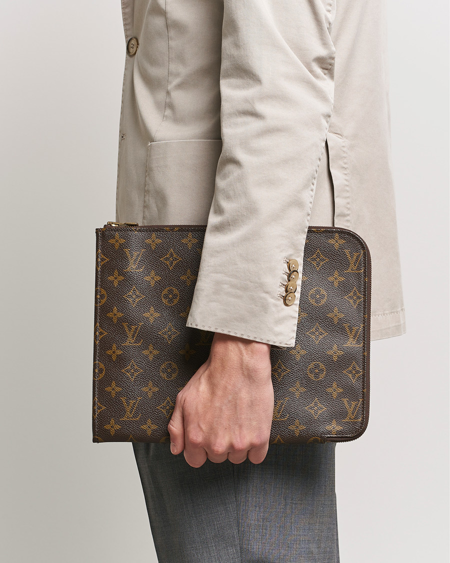Hombres | Pre-Owned & Vintage Bags | Louis Vuitton Pre-Owned | Posh Documan Document Bag Monogram