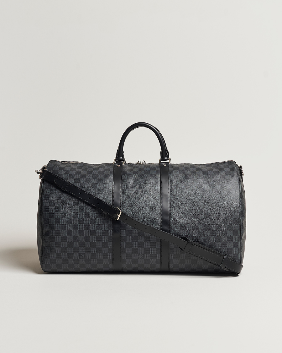Hombres | Louis Vuitton Pre-Owned Keepall Bandoulière 55 Damier Graphite | Louis Vuitton Pre-Owned | Keepall Bandoulière 55 Damier Graphite