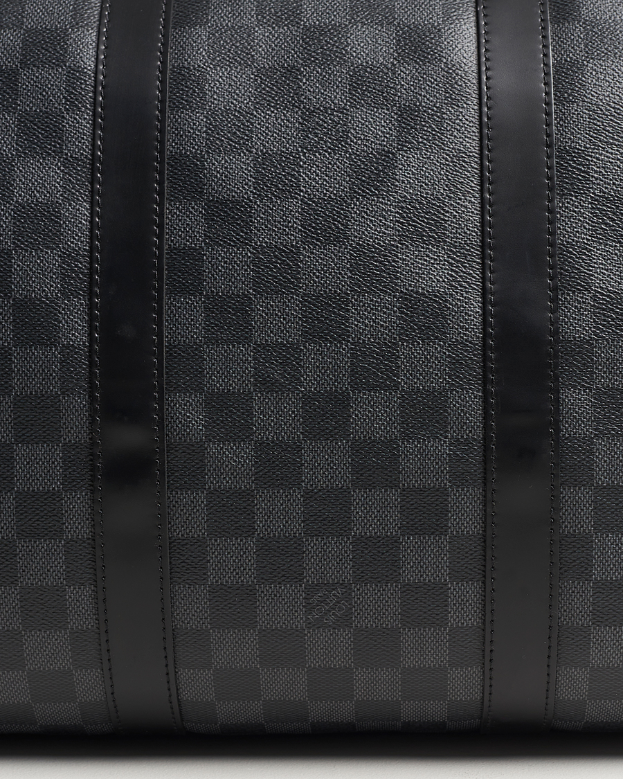 Hombres | Louis Vuitton Pre-Owned Keepall Bandoulière 55 Damier Graphite | Louis Vuitton Pre-Owned | Keepall Bandoulière 55 Damier Graphite