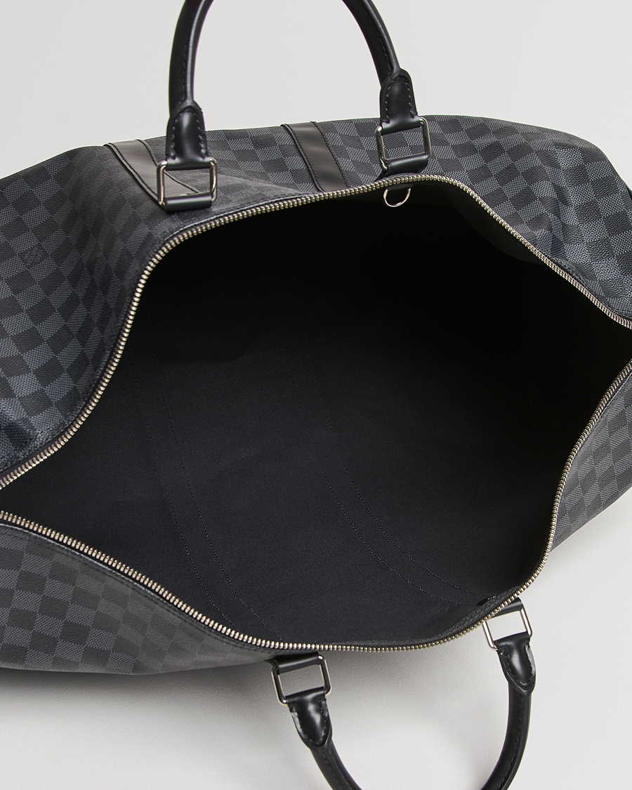 Hombres | Louis Vuitton Pre-Owned Keepall Bandoulière 55 Damier Graphite | Louis Vuitton Pre-Owned | Keepall Bandoulière 55 Damier Graphite