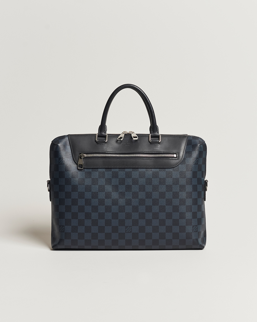 Hombres | Louis Vuitton Pre-Owned Porte-Documents Jour Briefcase Damier Navy | Louis Vuitton Pre-Owned | Porte-Documents Jour Briefcase Damier Navy