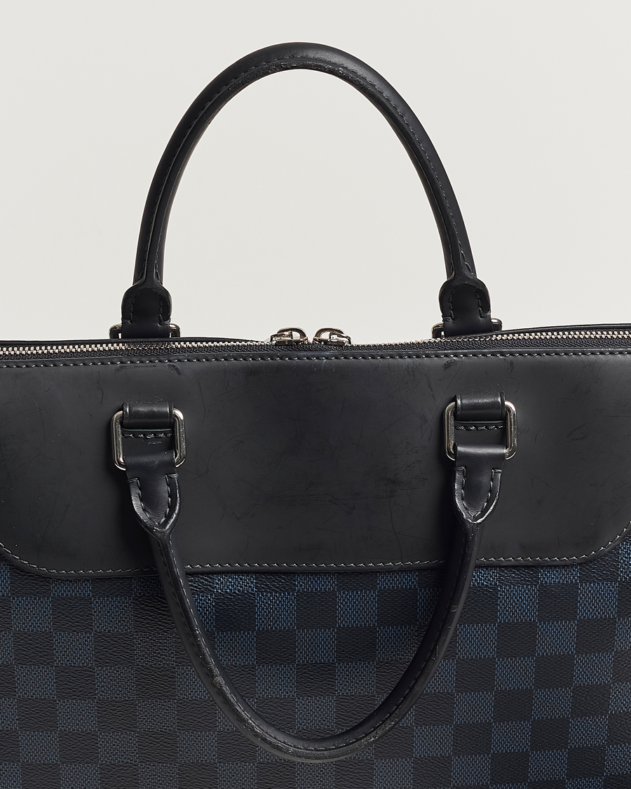 Hombres | Louis Vuitton Pre-Owned Porte-Documents Jour Briefcase Damier Navy | Louis Vuitton Pre-Owned | Porte-Documents Jour Briefcase Damier Navy