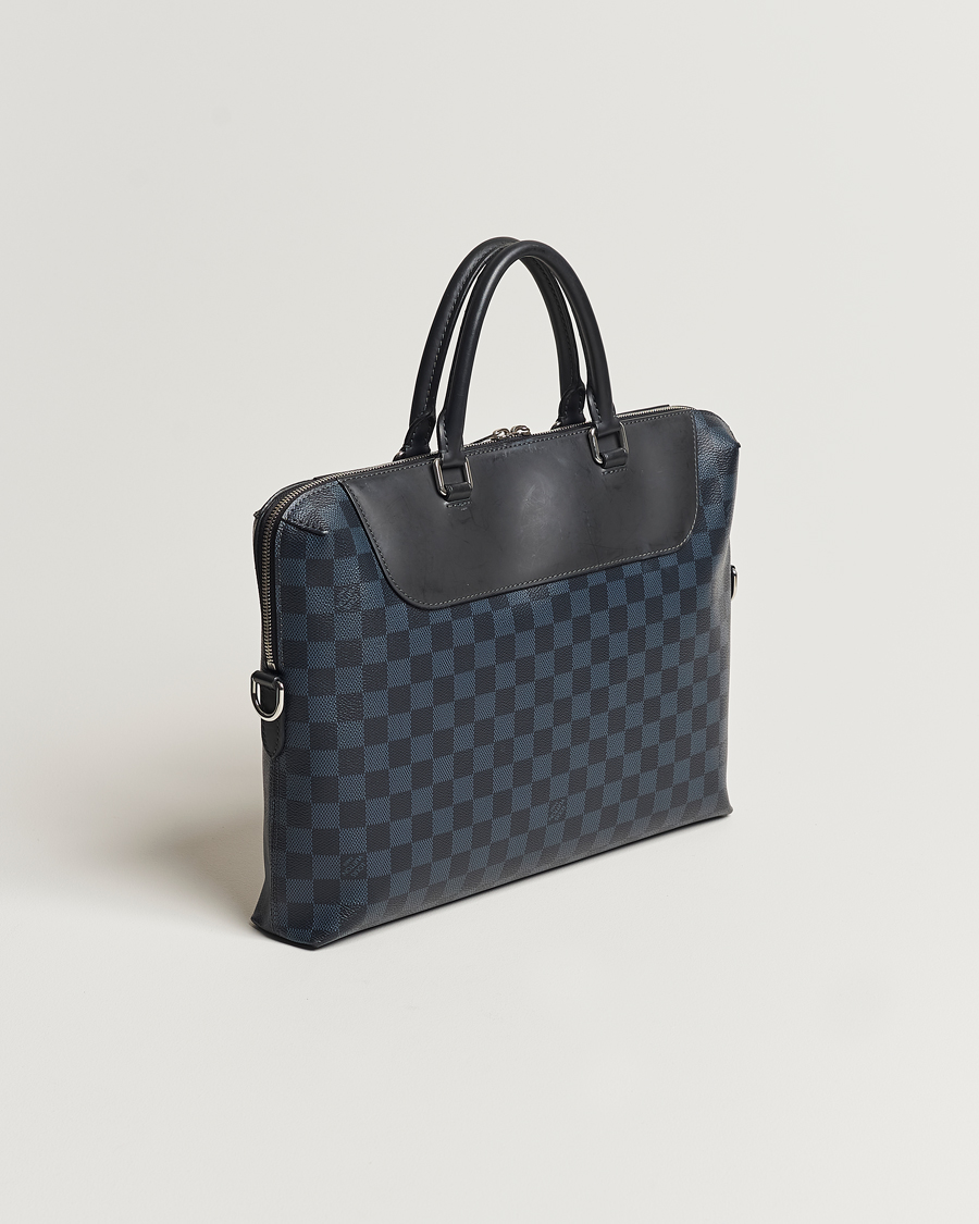 Hombres | Louis Vuitton Pre-Owned Porte-Documents Jour Briefcase Damier Navy | Louis Vuitton Pre-Owned | Porte-Documents Jour Briefcase Damier Navy