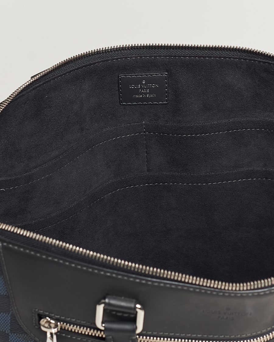 Hombres | Louis Vuitton Pre-Owned Porte-Documents Jour Briefcase Damier Navy | Louis Vuitton Pre-Owned | Porte-Documents Jour Briefcase Damier Navy