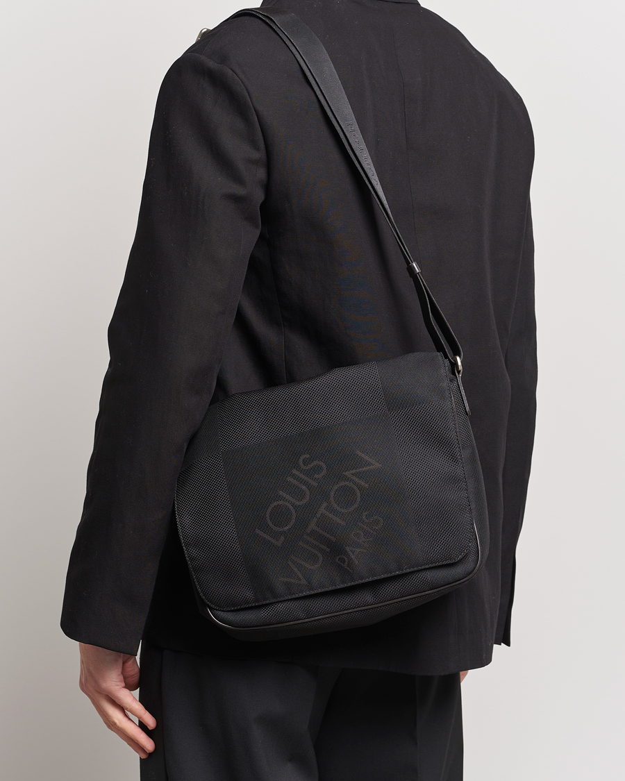Hombres | Pre-owned Accesorios | Louis Vuitton Pre-Owned | Canvas Messenger Bag Damier Geant