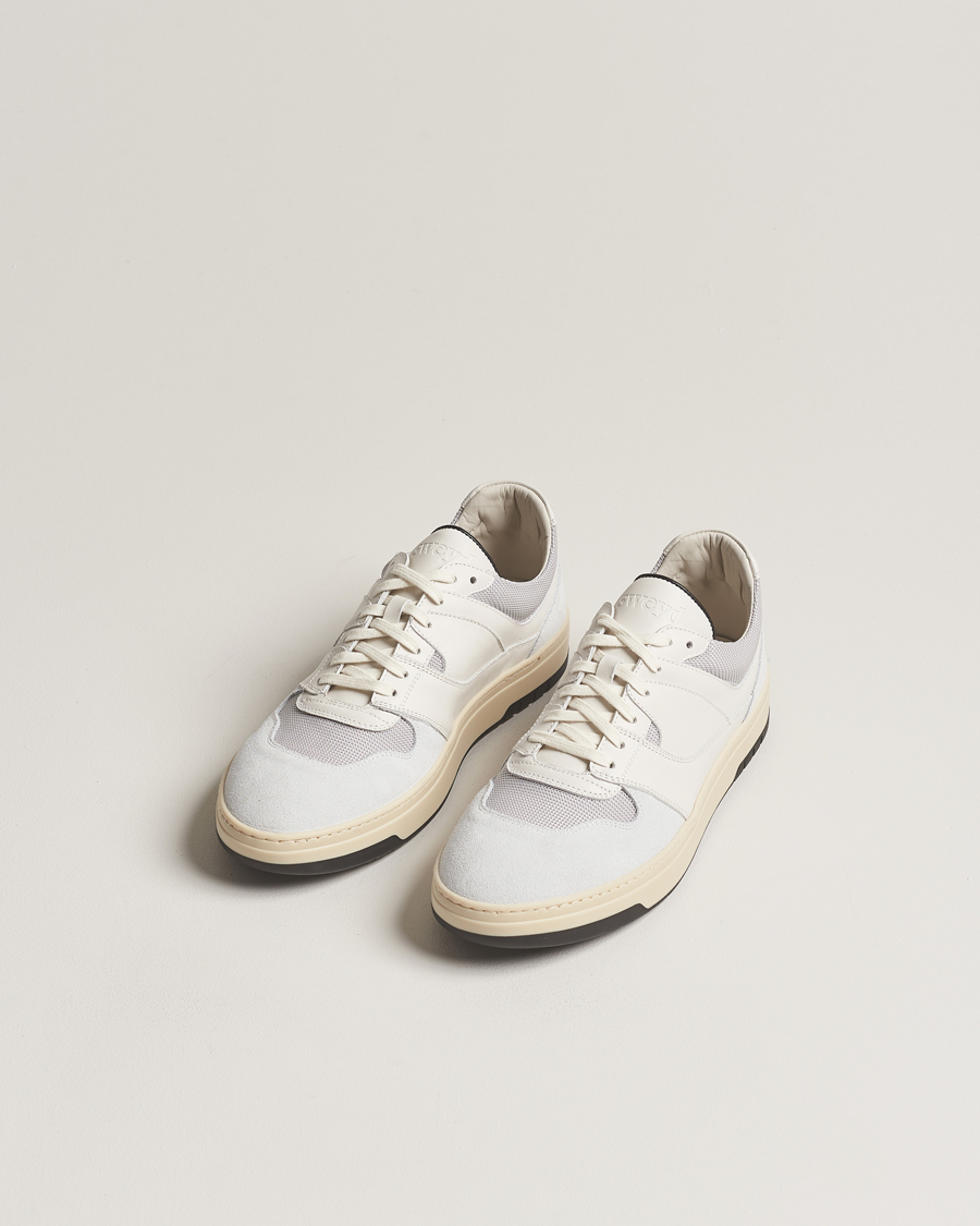 Hombres | Sweyd | Sweyd | Net Suede/Leather Sneaker White/Grey