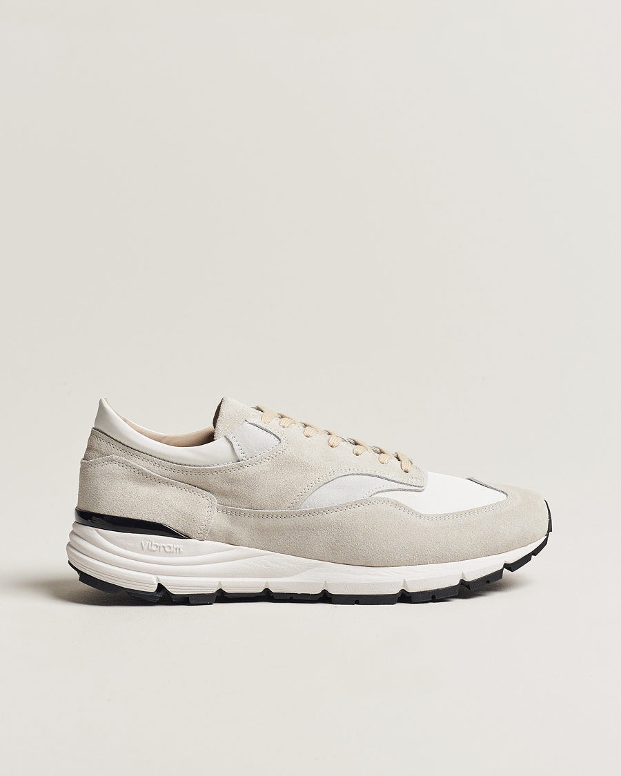 Hombres | Sweyd Way Suede Running Sneaker White/Grey | Sweyd | Way Suede Running Sneaker White/Grey
