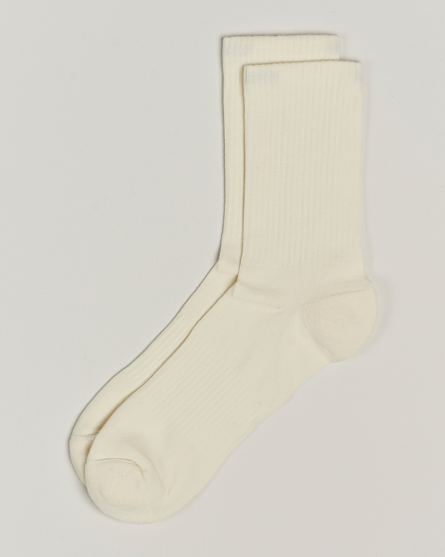 Hombres | Ropa interior y calcetines | Sweyd | Crew Cotton Socks White