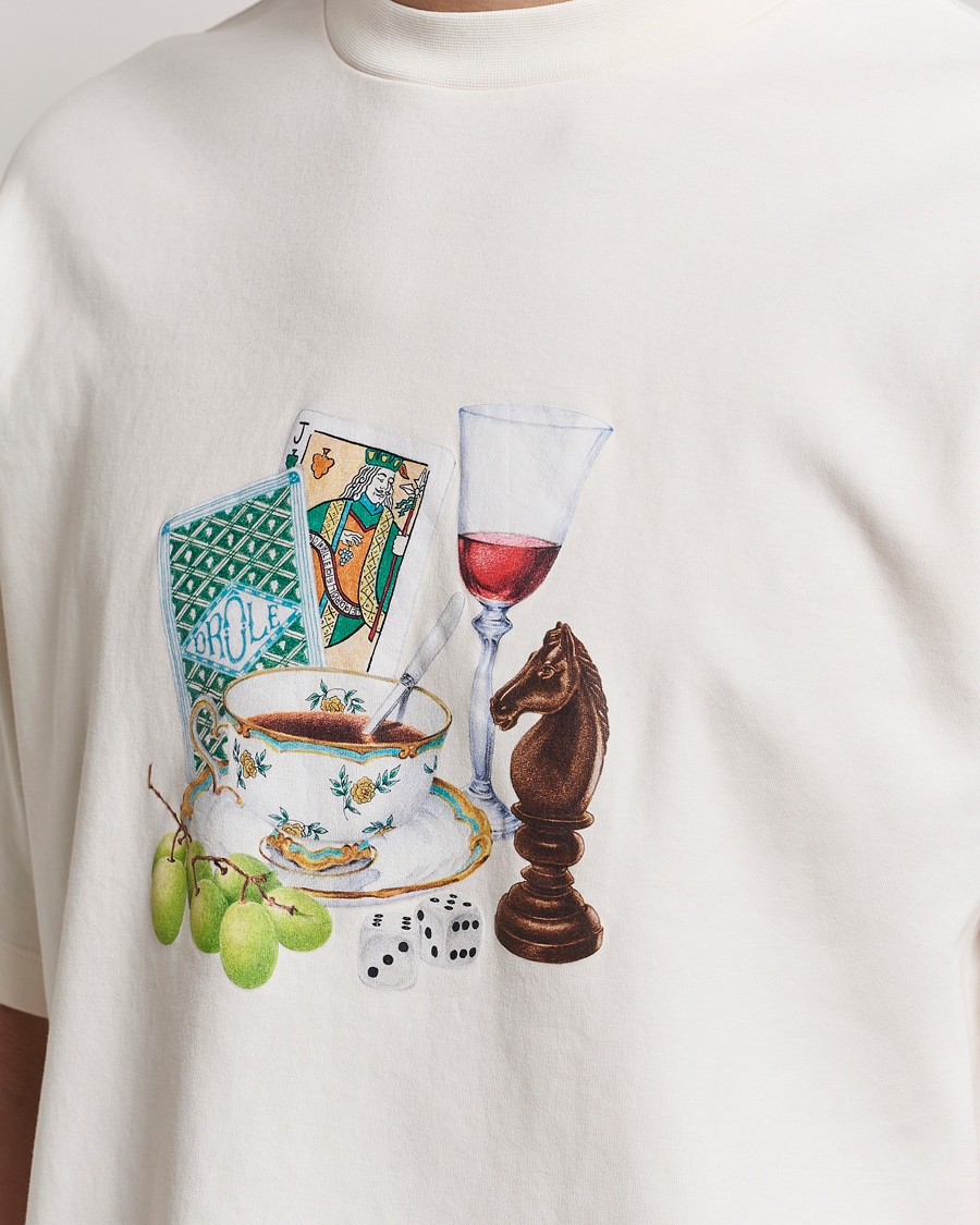 Hombres | Camisetas | Drôle de Monsieur | Apres Midi T-Shirt Cream