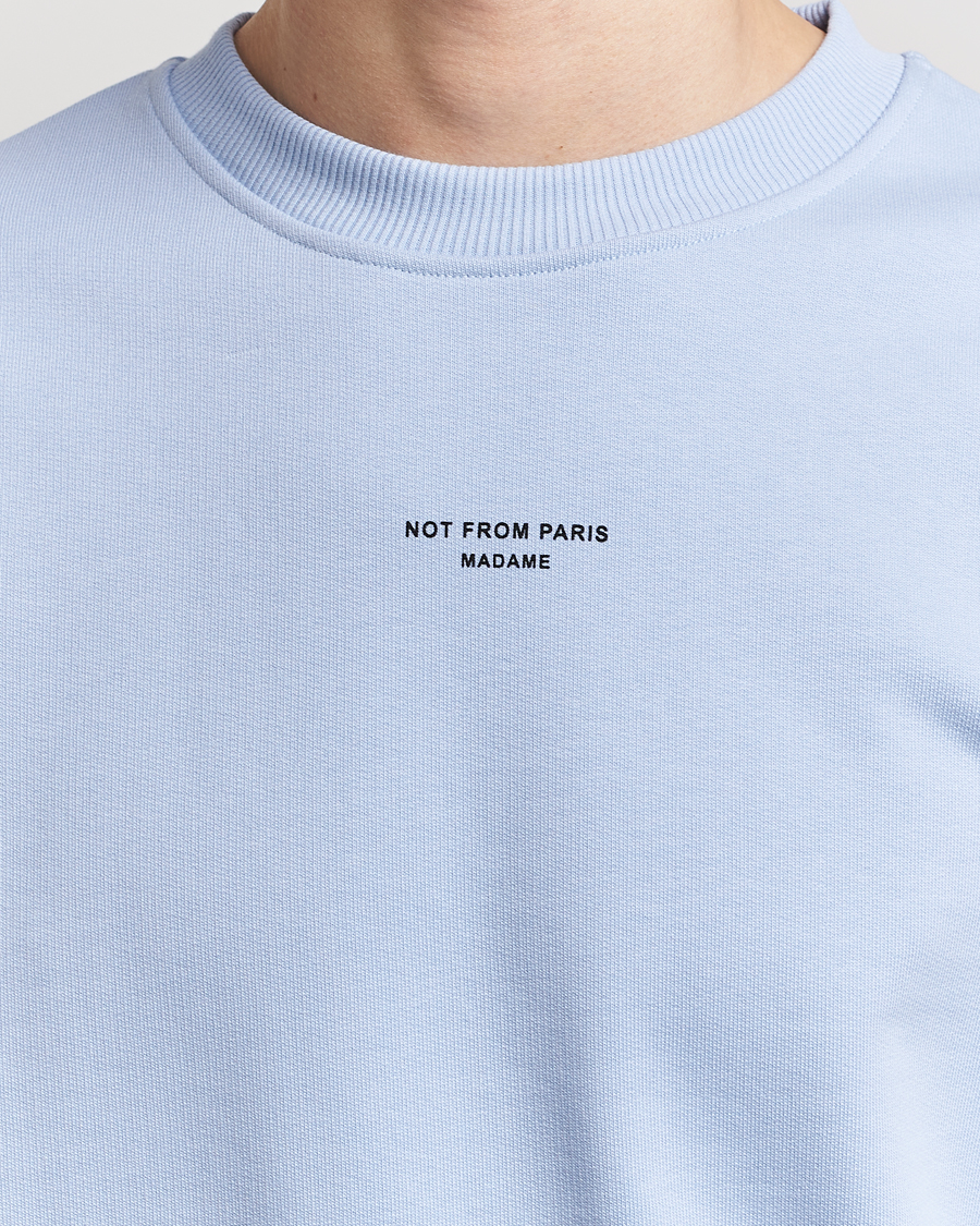 Hombres | Jerséis y prendas de punto | Drôle de Monsieur | Classic NFPM Sweatshirt Light Blue