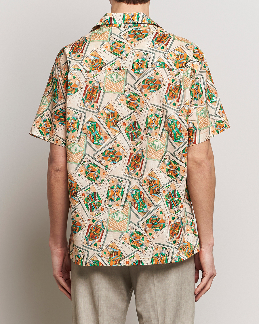 Hombres | Camisas | Drôle de Monsieur | Jeu De Cartes Camp Shirt Peach