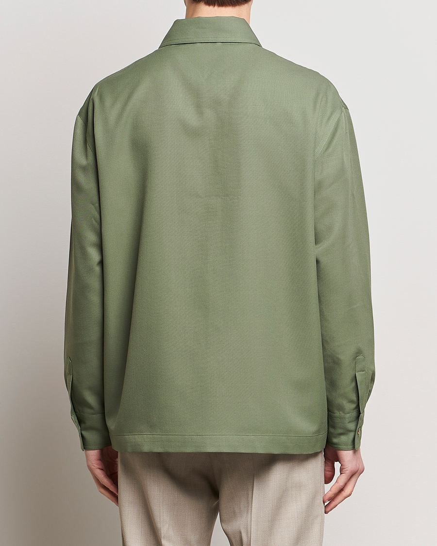 Hombres | Camisas | Drôle de Monsieur | Wool Overshirt Khaki