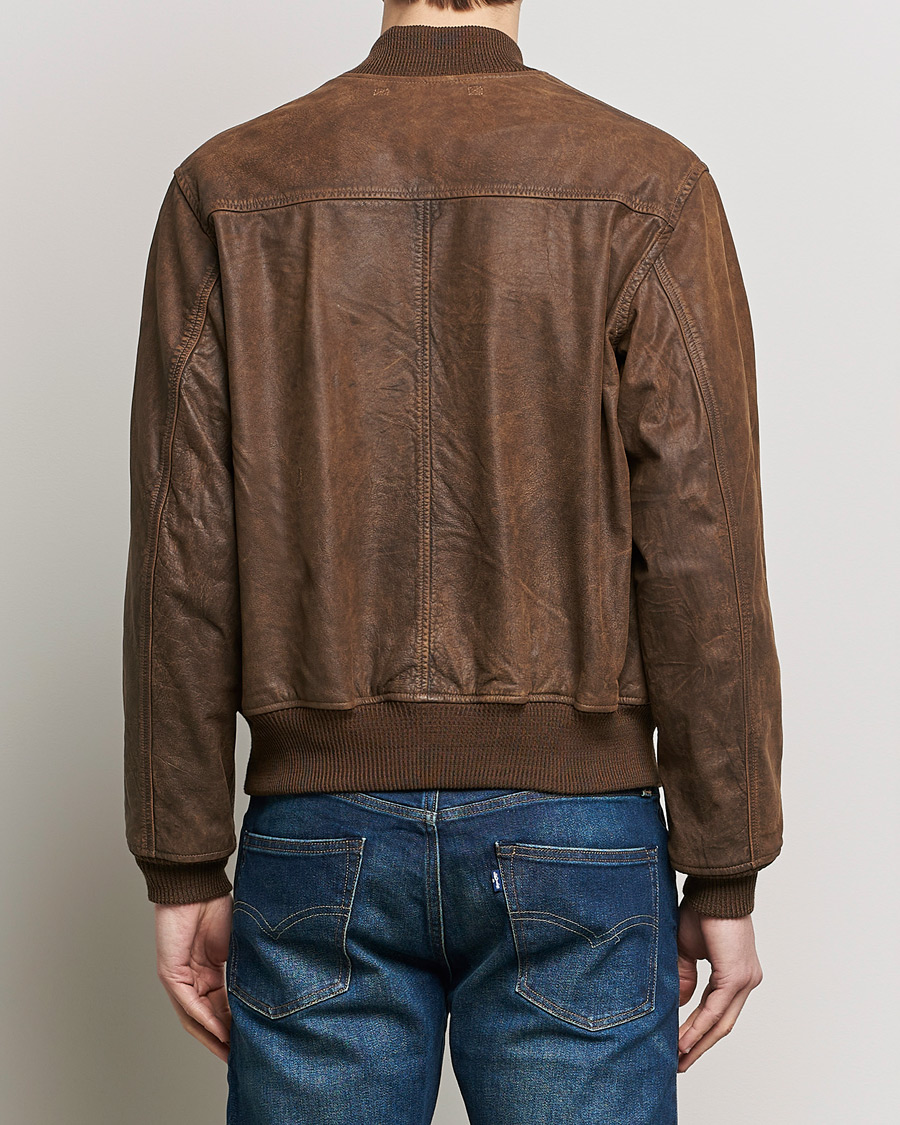 Hombres | Abrigos y chaquetas | RRL | Wright Leather Jacket Brown