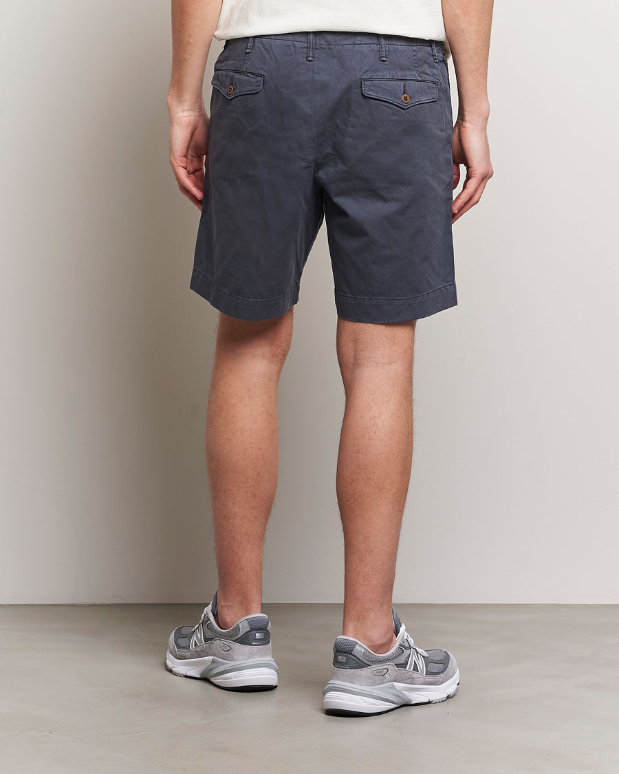 Hombres | Pantalones cortos | RRL | Officers Flat Shorts Navy