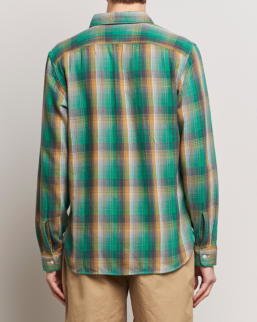 Hombres | Camisas | RRL | Preston Double Pocket Shirt Green/Yellow