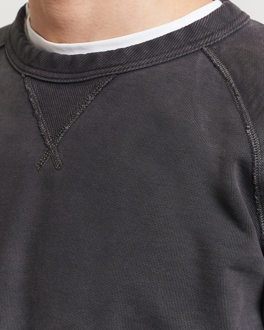 Hombres | Jerséis y prendas de punto | RRL | Raglan Sleeve Sweatshirt Black Indigo