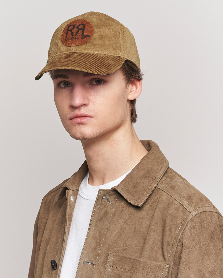 Hombres | American Heritage | RRL | Rough Out Trucker Cap Tan