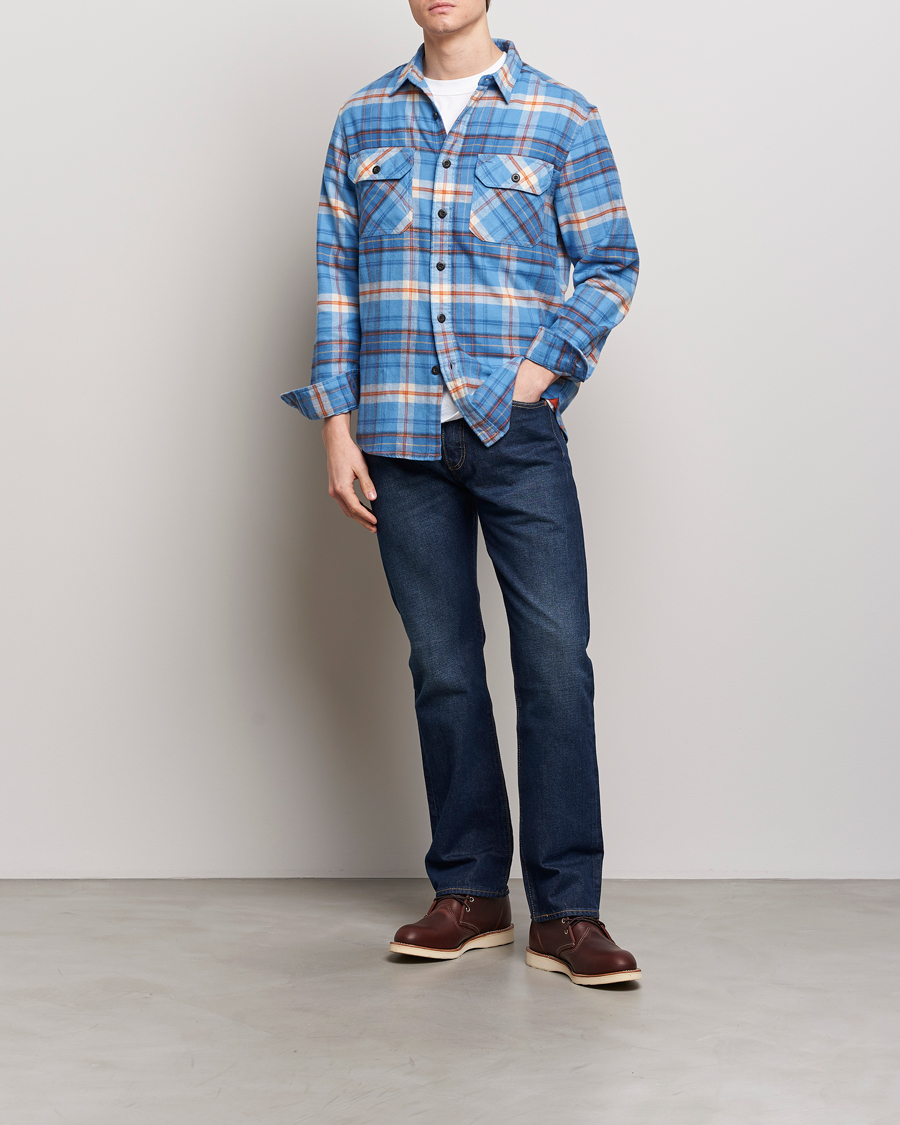 Hombres | Camisas | Pendleton | Burnside Flannel Shirt Blue/Red Plaid