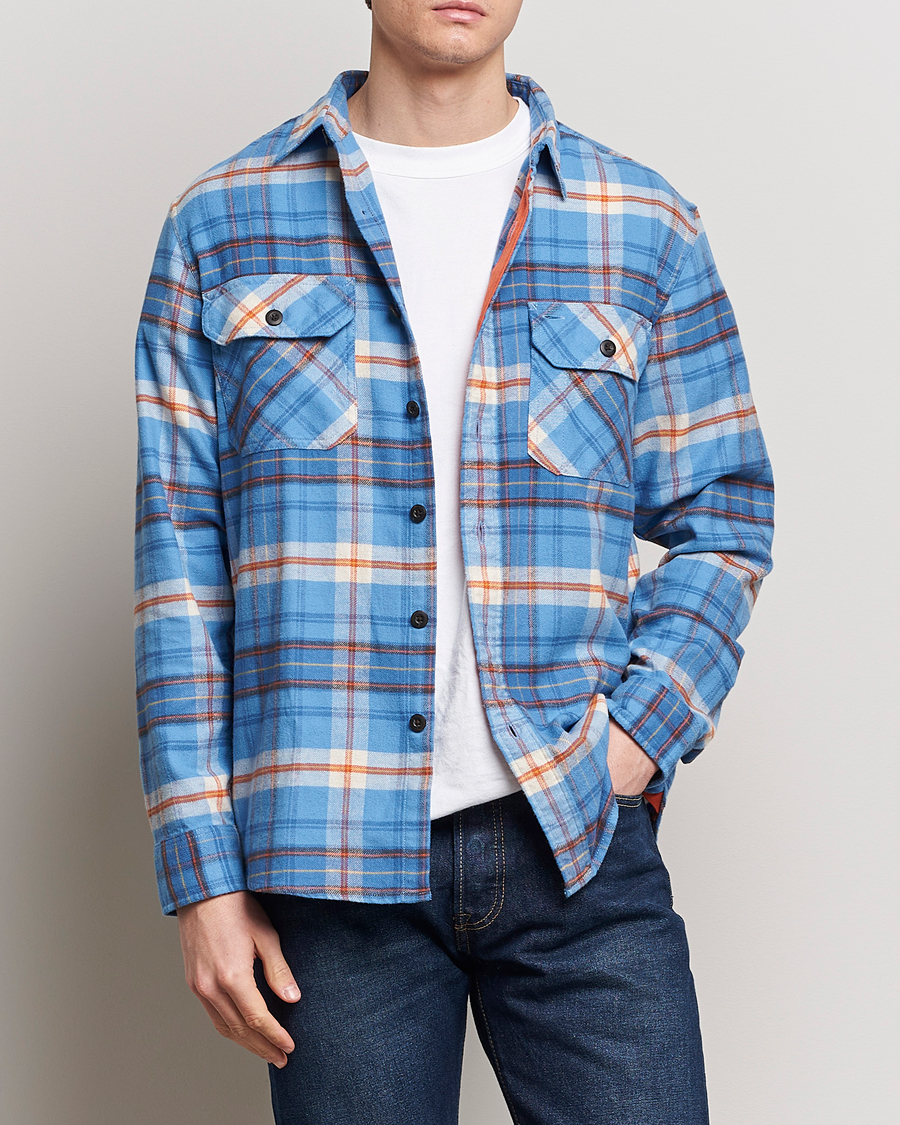 Hombres | Camisas | Pendleton | Burnside Flannel Shirt Blue/Red Plaid