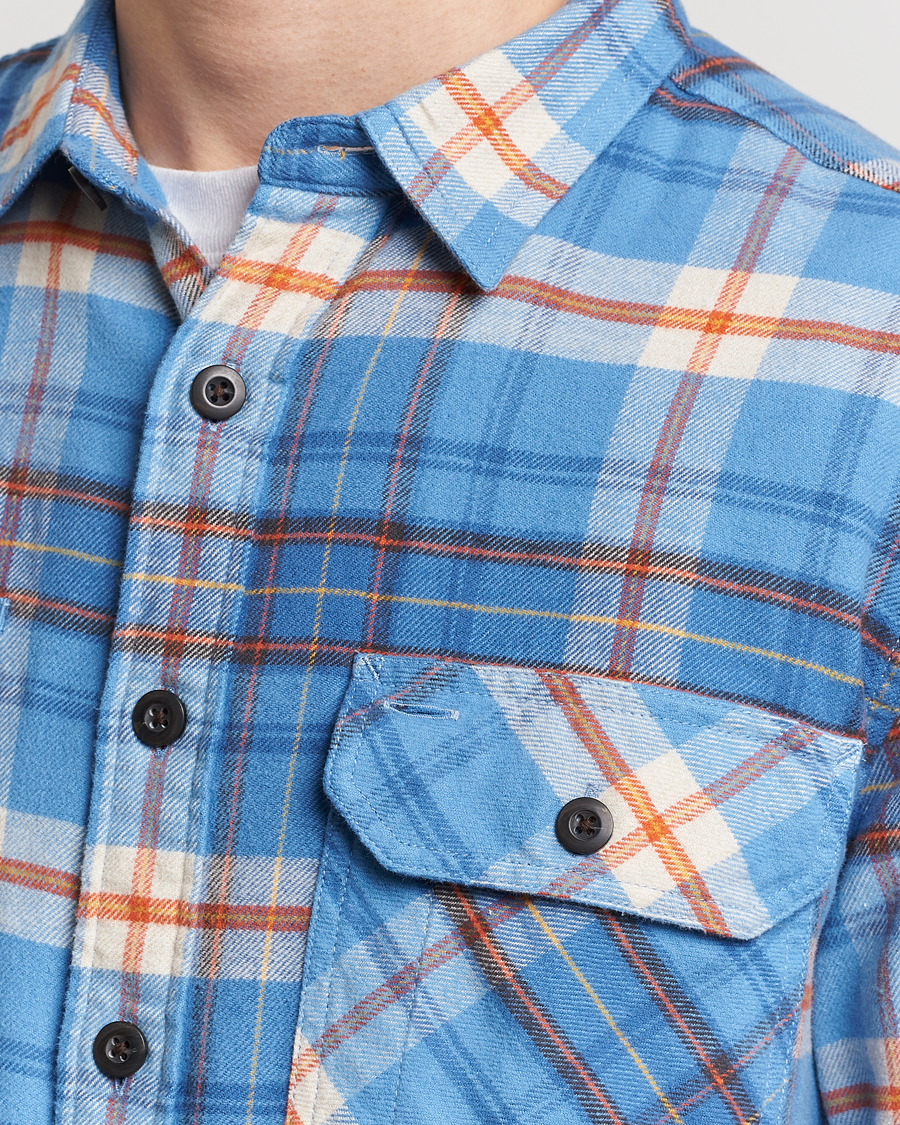 Hombres | Camisas | Pendleton | Burnside Flannel Shirt Blue/Red Plaid