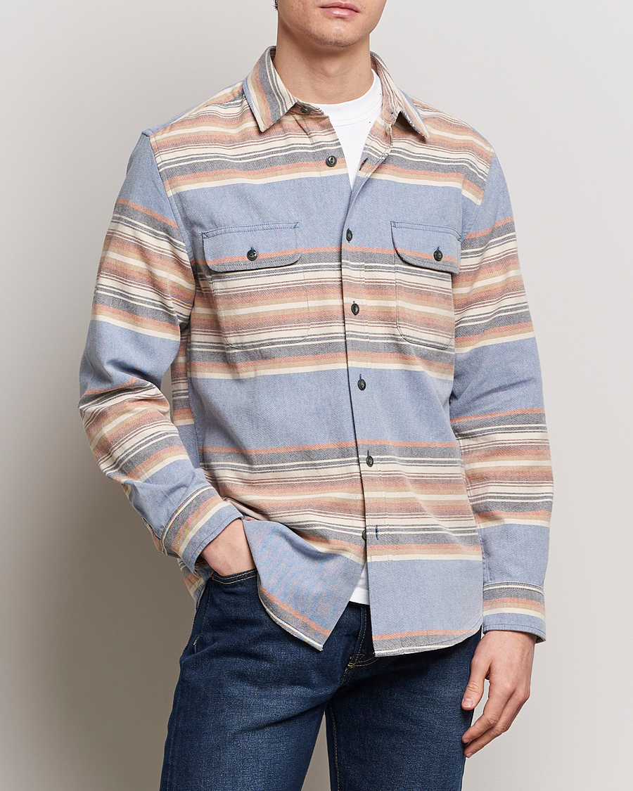 Hombres | Camisas de franela | Pendleton | Beach Shack Shirt Indigo Stripe