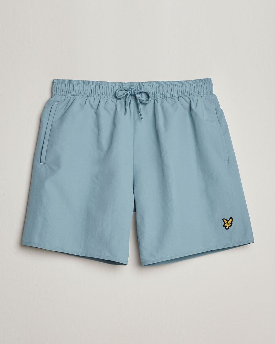 Hombres | Bañadores | Lyle & Scott | Plain Swimshorts Slate Blue