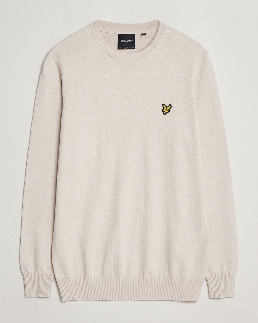 Hombres | Jerséis y prendas de punto | Lyle & Scott | Cotton/Merino Knitted Crew Neck Cove