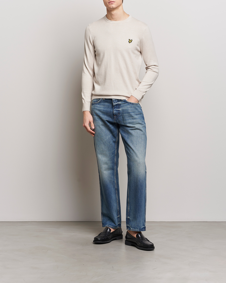 Hombres | Jerséis y prendas de punto | Lyle & Scott | Cotton/Merino Knitted Crew Neck Cove