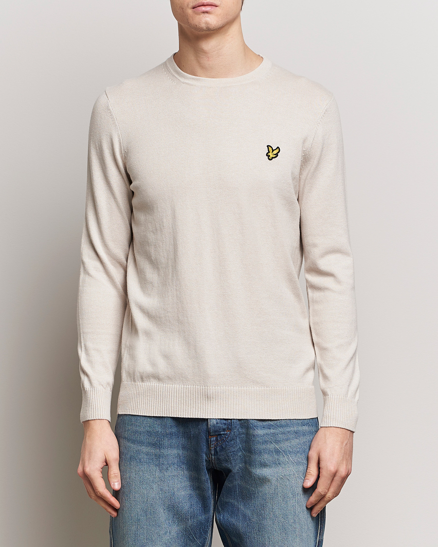 Hombres | Jerséis y prendas de punto | Lyle & Scott | Cotton/Merino Knitted Crew Neck Cove