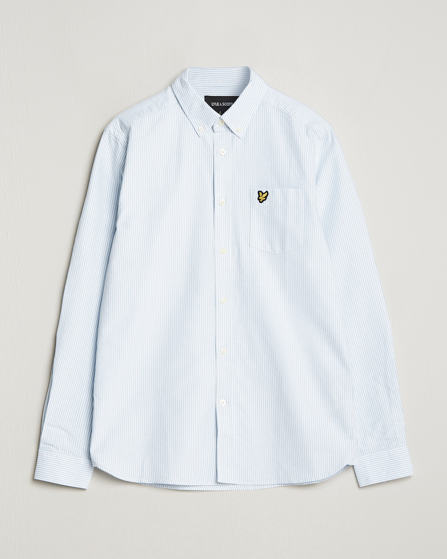 Hombres | Camisas | Lyle & Scott | Lightweight Oxford Striped Shirt Blue/White
